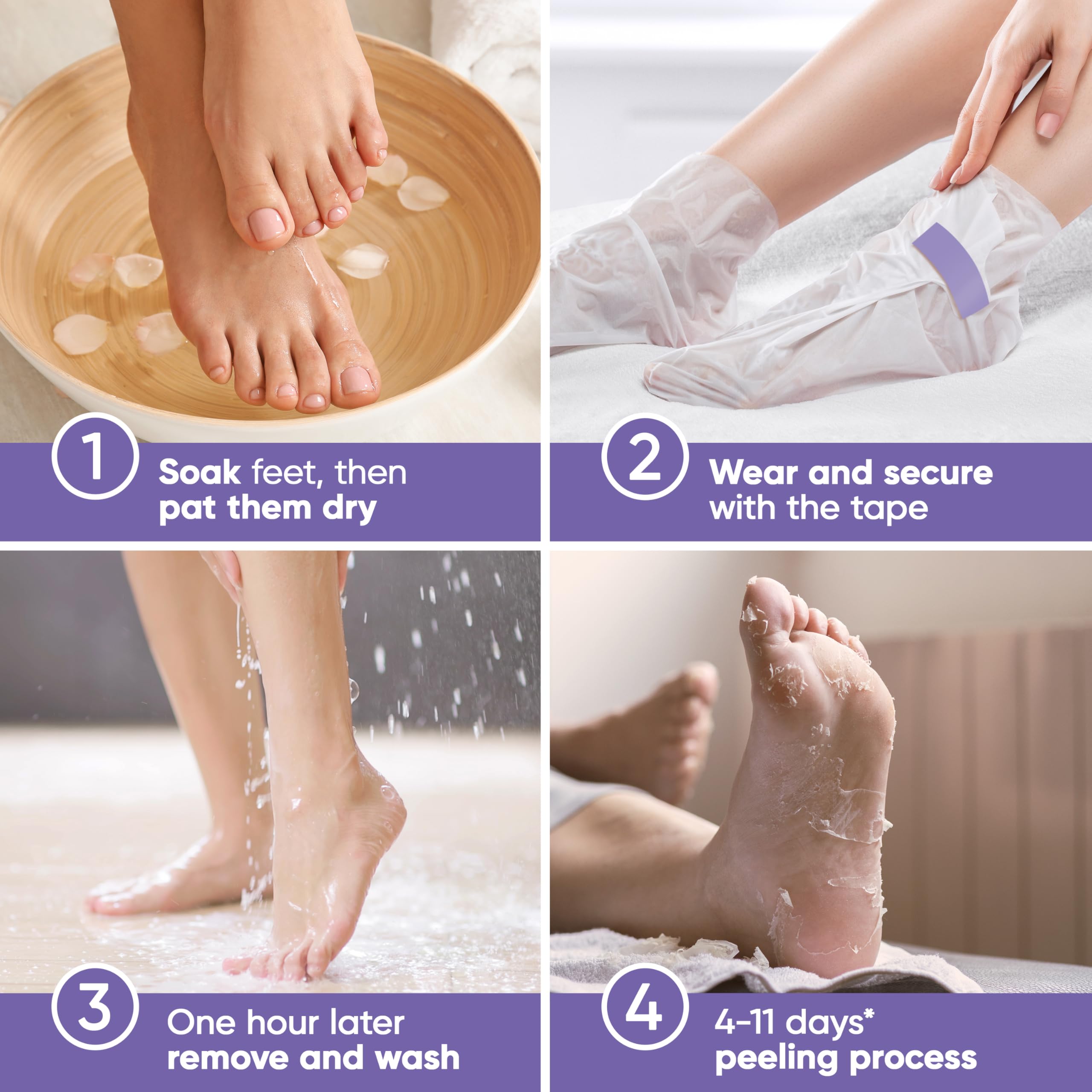 Lumenne Silky Feet Peeling Mask — Lavender